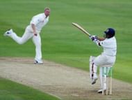 Sachin Tendulkar of India hits out